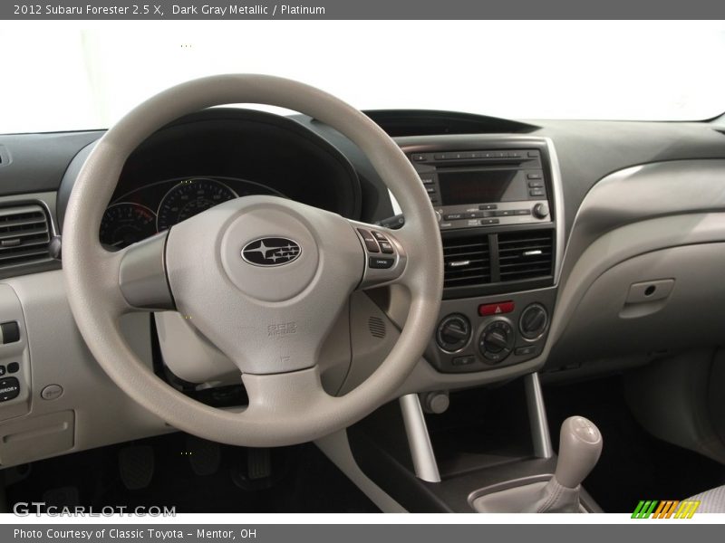 Dark Gray Metallic / Platinum 2012 Subaru Forester 2.5 X
