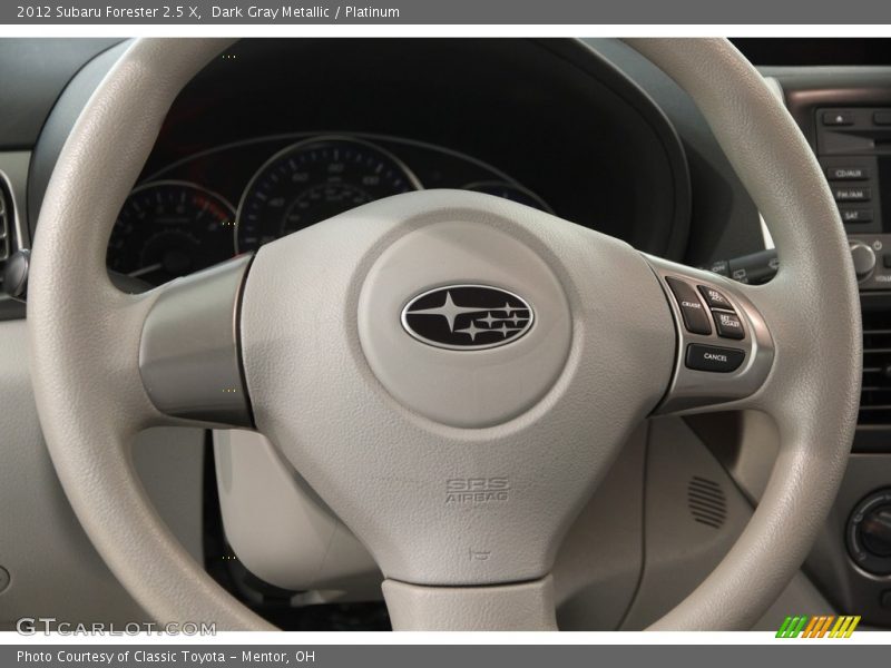 Dark Gray Metallic / Platinum 2012 Subaru Forester 2.5 X