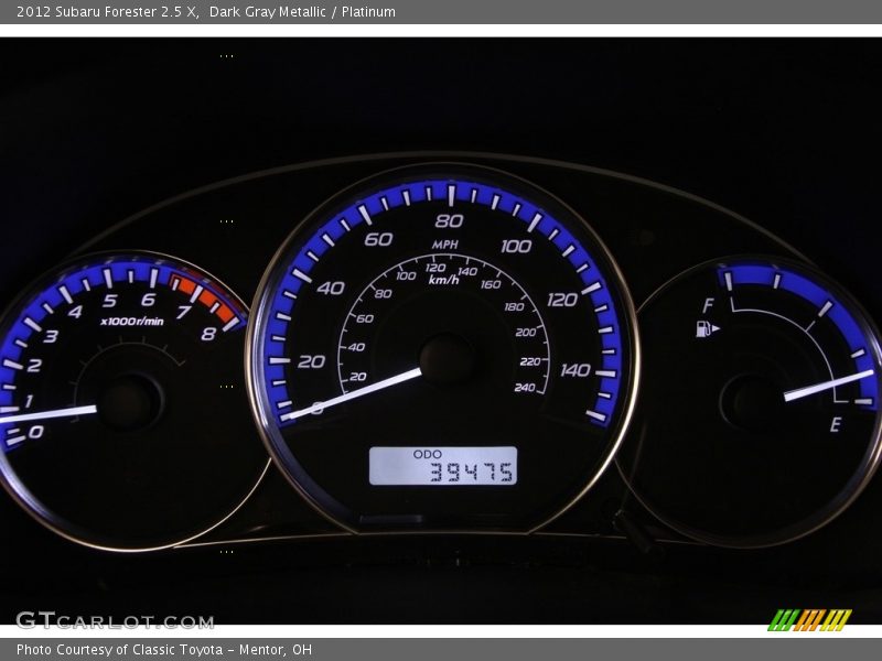 Dark Gray Metallic / Platinum 2012 Subaru Forester 2.5 X