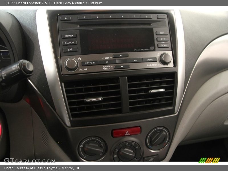 Dark Gray Metallic / Platinum 2012 Subaru Forester 2.5 X