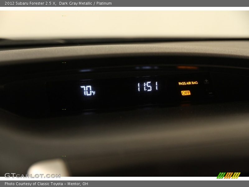 Dark Gray Metallic / Platinum 2012 Subaru Forester 2.5 X
