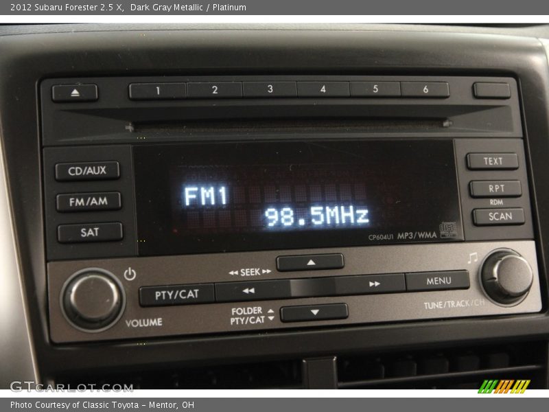 Dark Gray Metallic / Platinum 2012 Subaru Forester 2.5 X