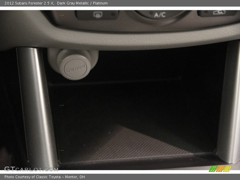 Dark Gray Metallic / Platinum 2012 Subaru Forester 2.5 X