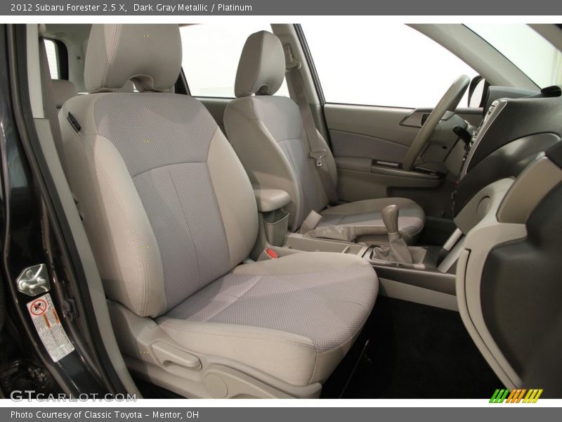 Dark Gray Metallic / Platinum 2012 Subaru Forester 2.5 X