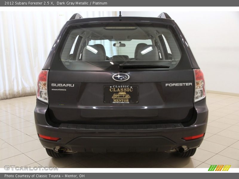 Dark Gray Metallic / Platinum 2012 Subaru Forester 2.5 X