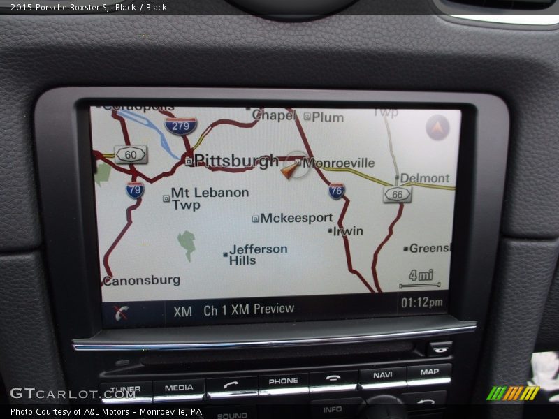 Navigation of 2015 Boxster S