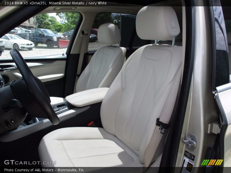 Mineral Silver Metallic / Ivory White 2014 BMW X5 xDrive35i