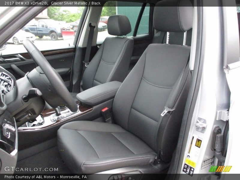 Glacier Silver Metallic / Black 2017 BMW X3 xDrive28i