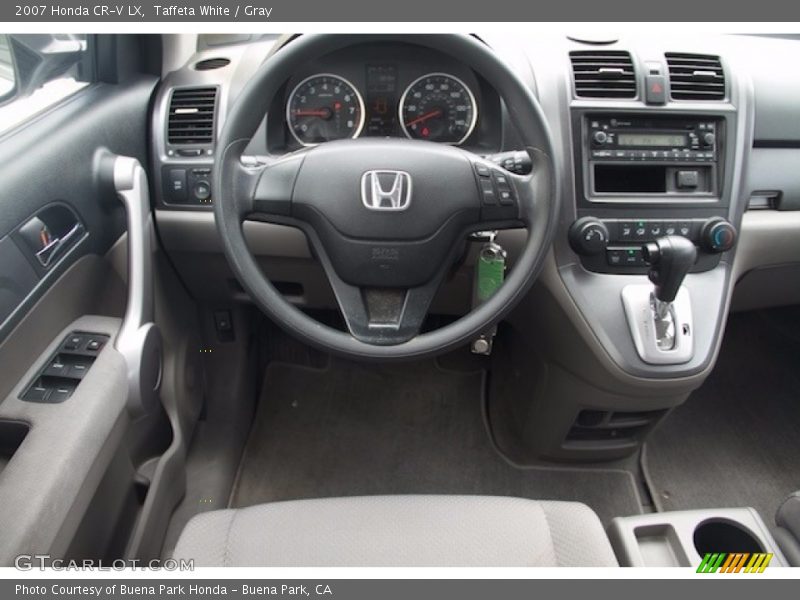 Taffeta White / Gray 2007 Honda CR-V LX