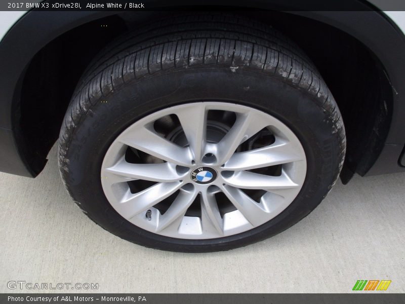 Alpine White / Black 2017 BMW X3 xDrive28i