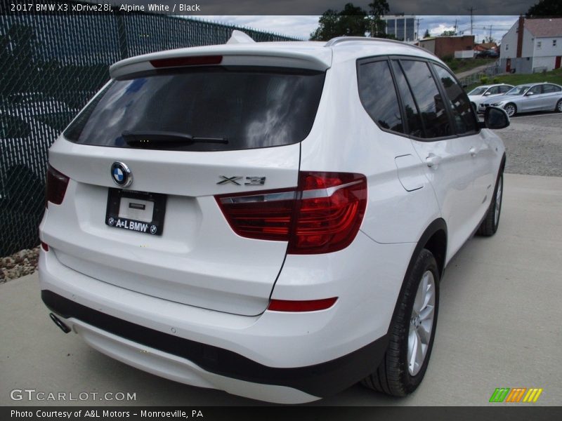 Alpine White / Black 2017 BMW X3 xDrive28i
