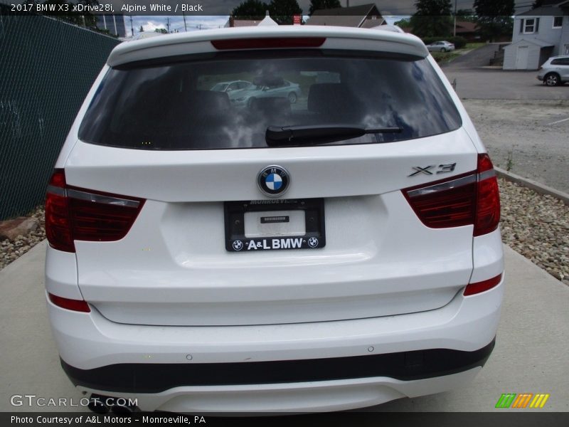Alpine White / Black 2017 BMW X3 xDrive28i