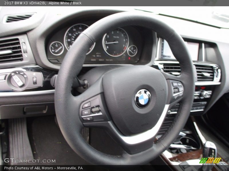 Alpine White / Black 2017 BMW X3 xDrive28i