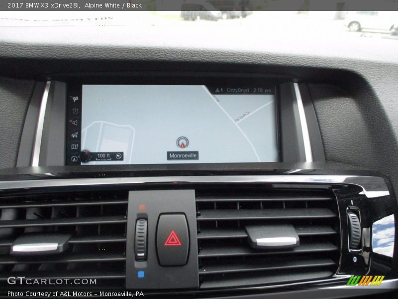 Alpine White / Black 2017 BMW X3 xDrive28i