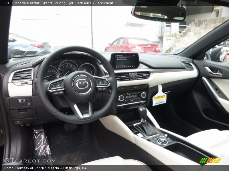Jet Black Mica / Parchment 2017 Mazda Mazda6 Grand Touring