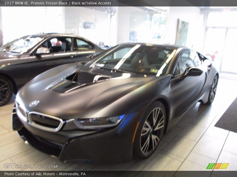Protonic Frozen Black / Black w/Yellow Accents 2017 BMW i8