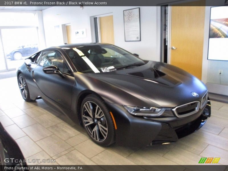 Protonic Frozen Black / Black w/Yellow Accents 2017 BMW i8