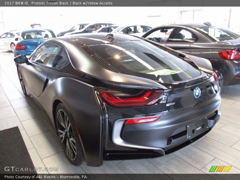 Protonic Frozen Black / Black w/Yellow Accents 2017 BMW i8