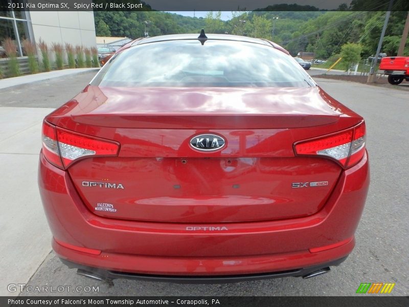 Spicy Red / Black Sport 2011 Kia Optima SX