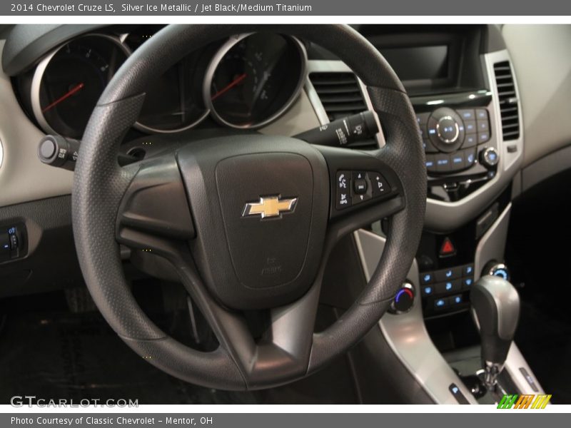 Silver Ice Metallic / Jet Black/Medium Titanium 2014 Chevrolet Cruze LS