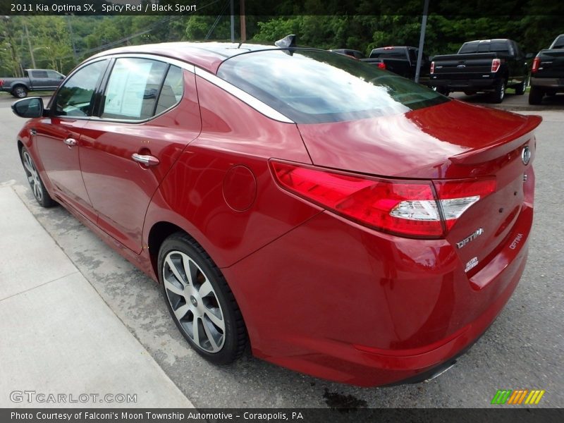 Spicy Red / Black Sport 2011 Kia Optima SX