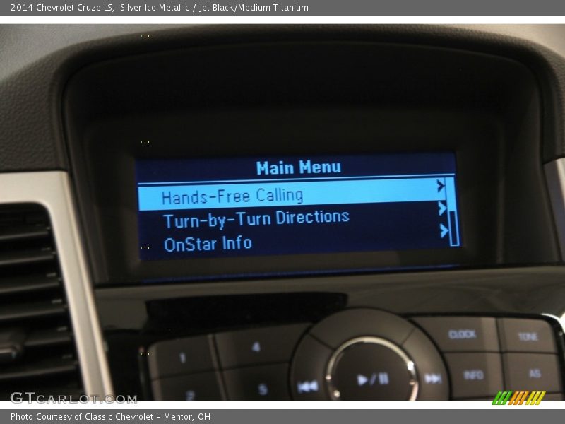 Silver Ice Metallic / Jet Black/Medium Titanium 2014 Chevrolet Cruze LS