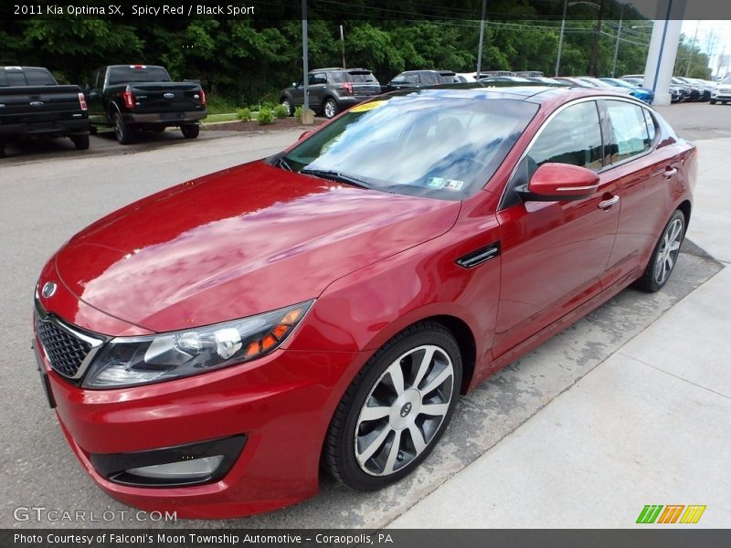 Spicy Red / Black Sport 2011 Kia Optima SX