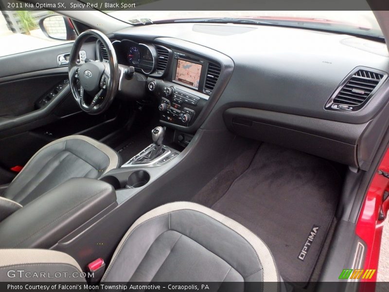 Spicy Red / Black Sport 2011 Kia Optima SX