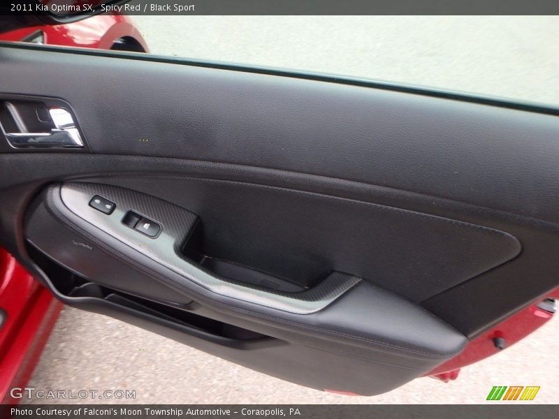 Spicy Red / Black Sport 2011 Kia Optima SX