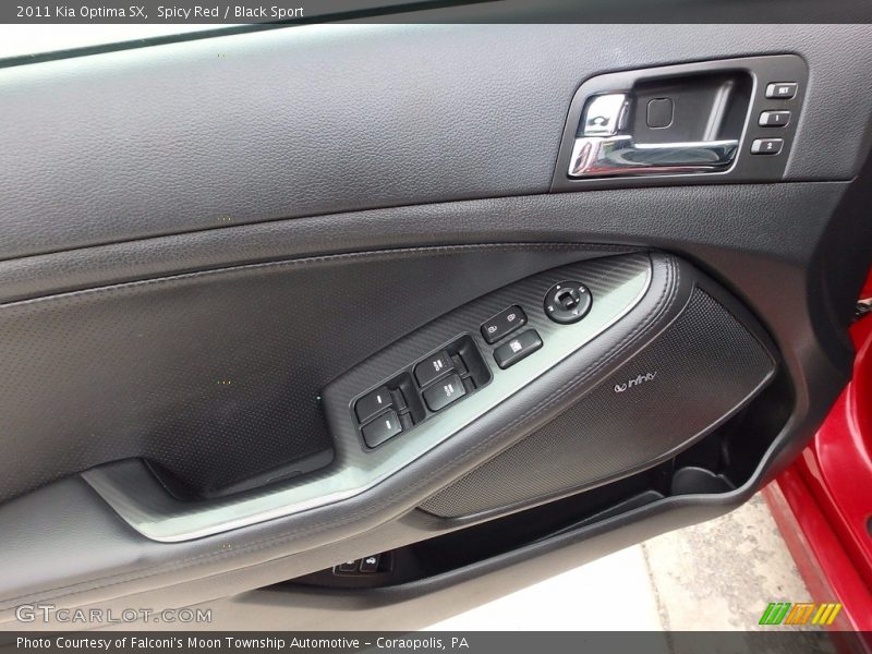 Spicy Red / Black Sport 2011 Kia Optima SX