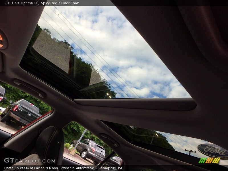 Spicy Red / Black Sport 2011 Kia Optima SX