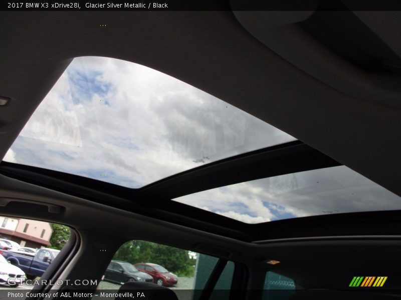 Glacier Silver Metallic / Black 2017 BMW X3 xDrive28i