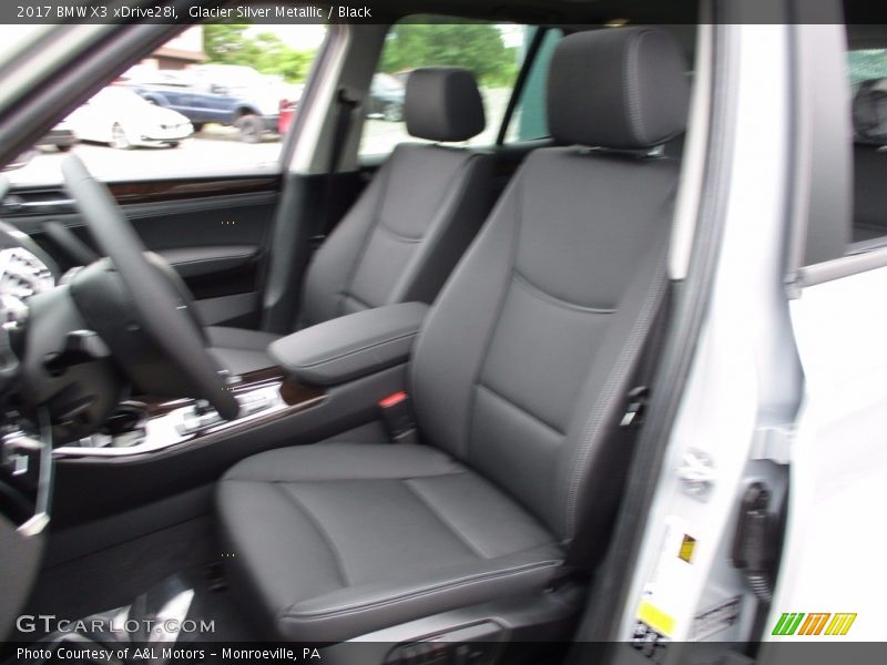 Glacier Silver Metallic / Black 2017 BMW X3 xDrive28i