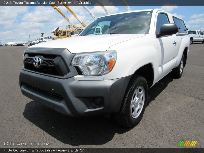 Super White / Graphite 2013 Toyota Tacoma Regular Cab