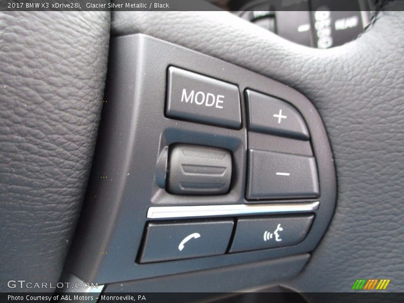 Glacier Silver Metallic / Black 2017 BMW X3 xDrive28i