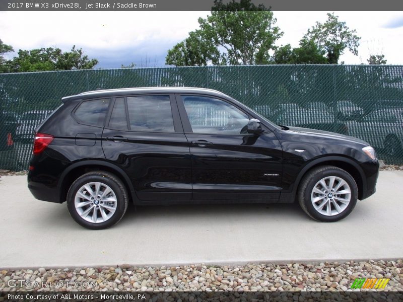Jet Black / Saddle Brown 2017 BMW X3 xDrive28i