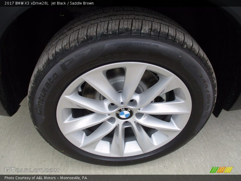 Jet Black / Saddle Brown 2017 BMW X3 xDrive28i