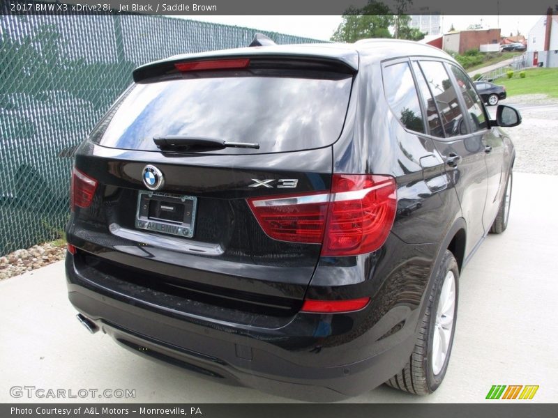 Jet Black / Saddle Brown 2017 BMW X3 xDrive28i