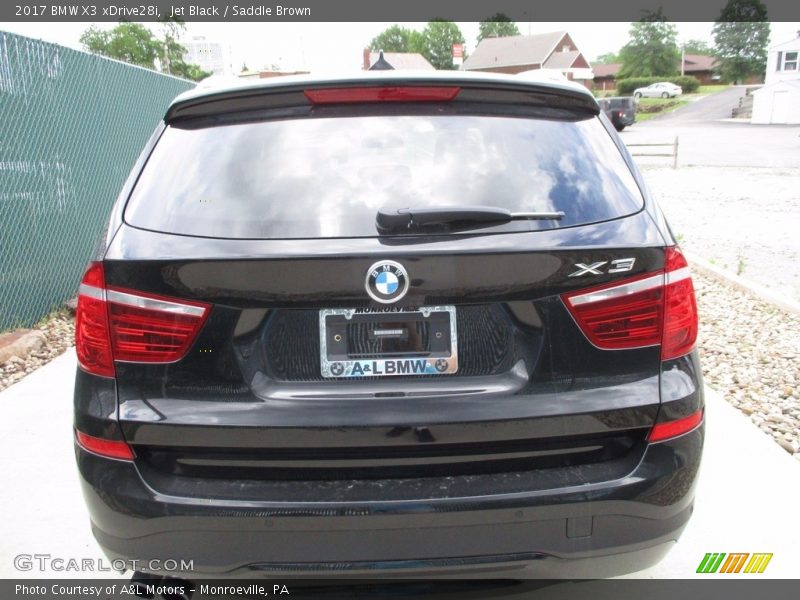 Jet Black / Saddle Brown 2017 BMW X3 xDrive28i