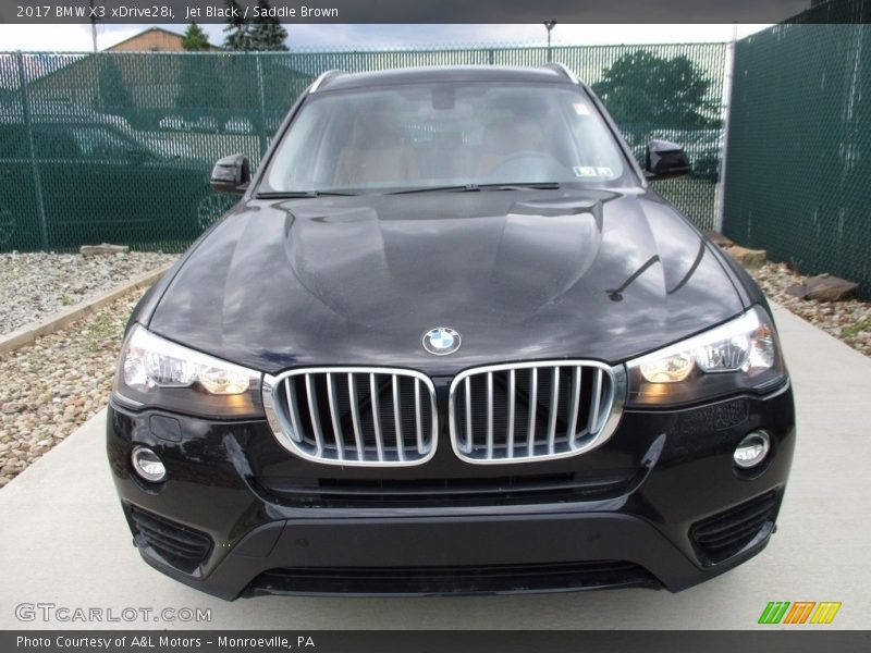 Jet Black / Saddle Brown 2017 BMW X3 xDrive28i