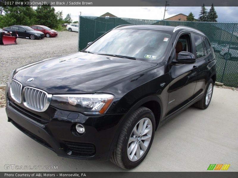Jet Black / Saddle Brown 2017 BMW X3 xDrive28i