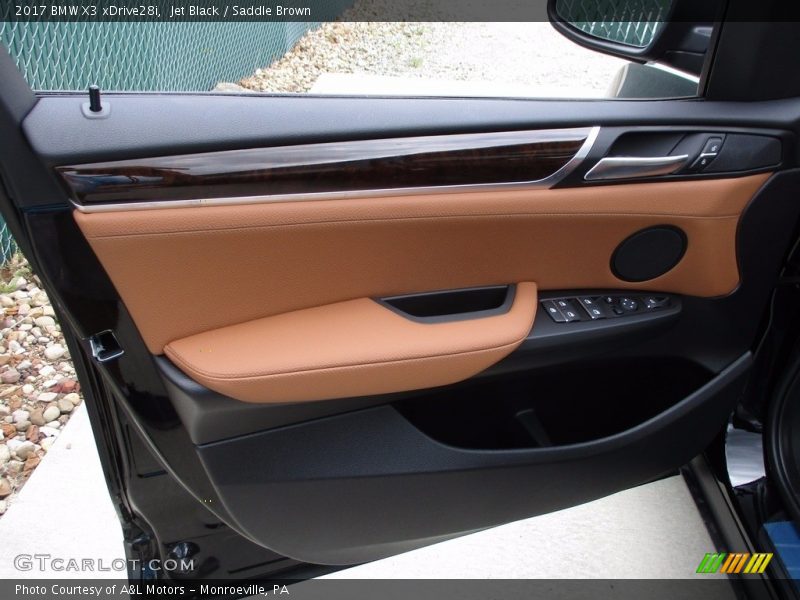 Jet Black / Saddle Brown 2017 BMW X3 xDrive28i