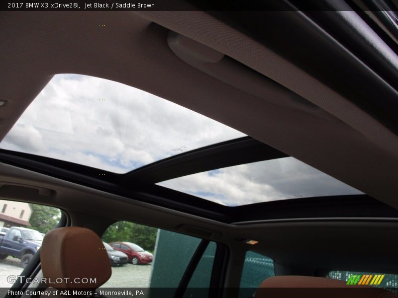 Jet Black / Saddle Brown 2017 BMW X3 xDrive28i