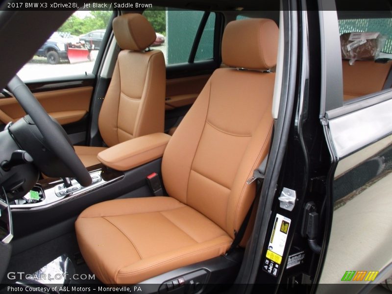 Jet Black / Saddle Brown 2017 BMW X3 xDrive28i