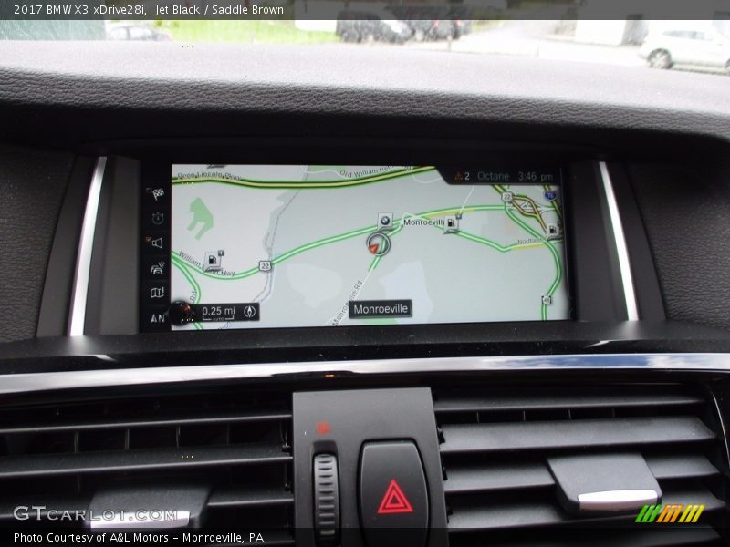 Jet Black / Saddle Brown 2017 BMW X3 xDrive28i