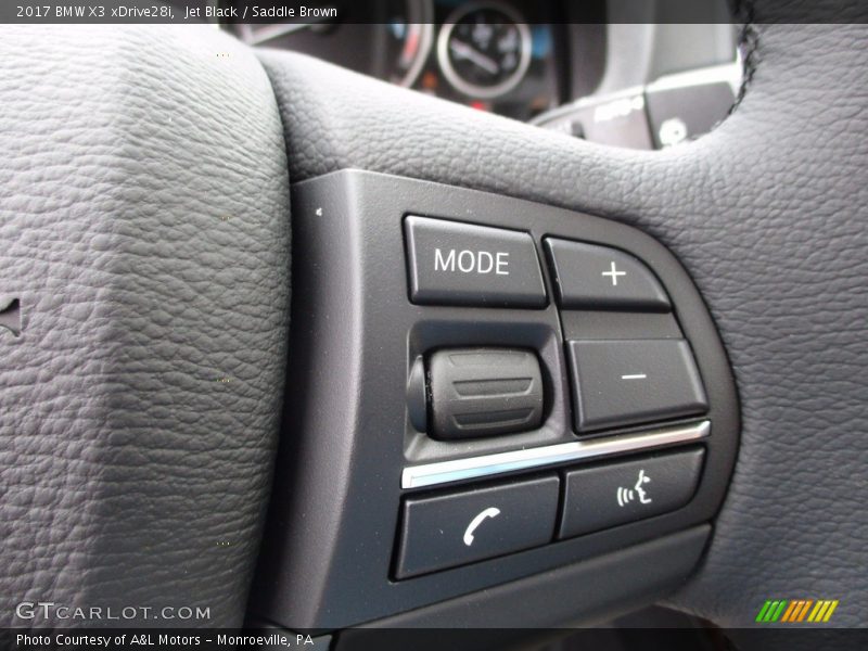 Jet Black / Saddle Brown 2017 BMW X3 xDrive28i