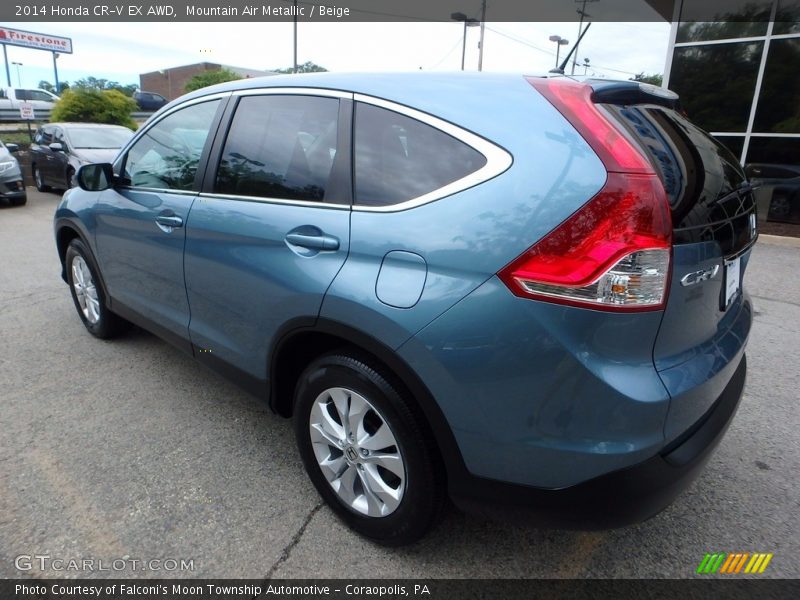 Mountain Air Metallic / Beige 2014 Honda CR-V EX AWD