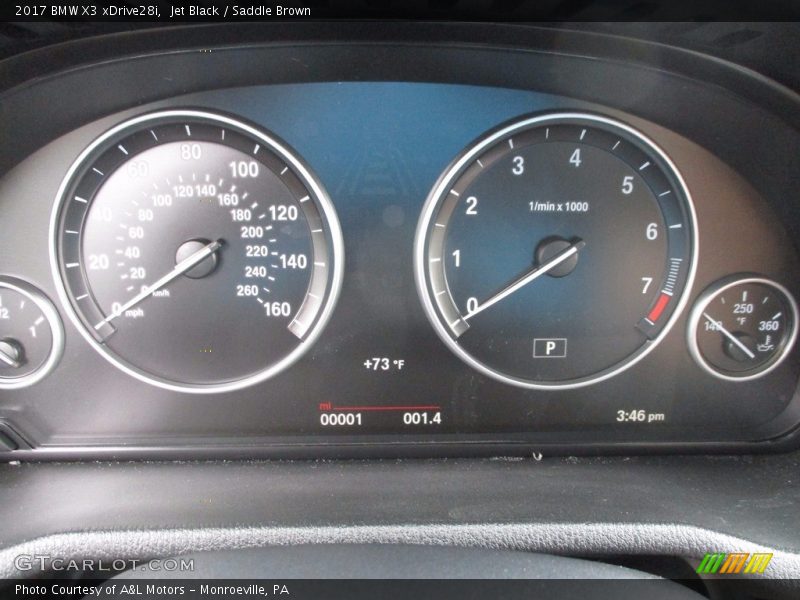 Jet Black / Saddle Brown 2017 BMW X3 xDrive28i