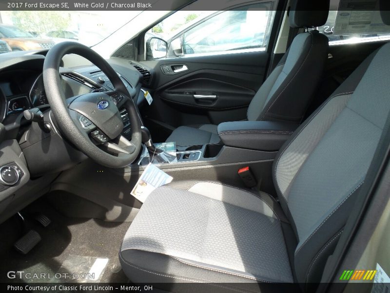 White Gold / Charcoal Black 2017 Ford Escape SE
