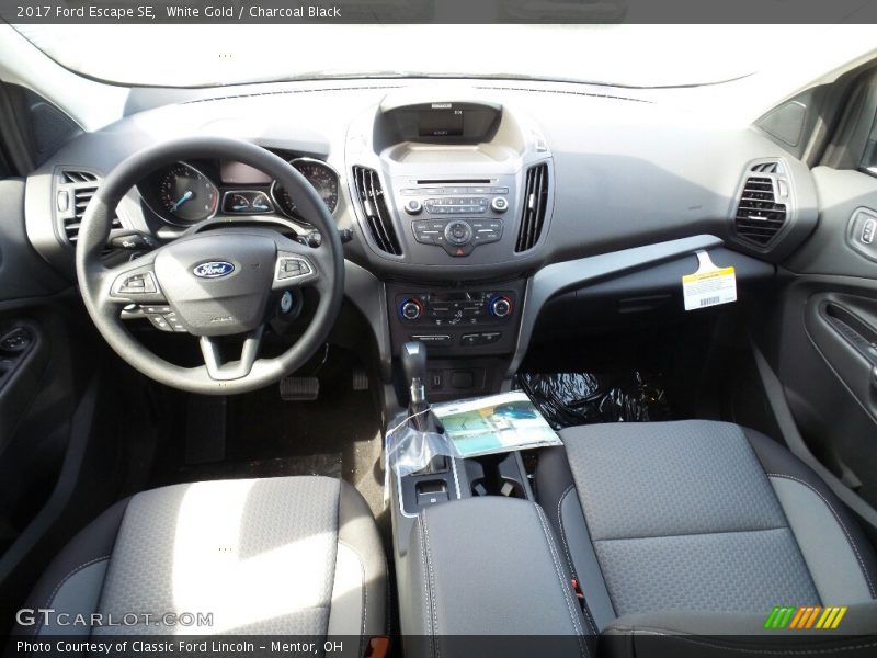 White Gold / Charcoal Black 2017 Ford Escape SE